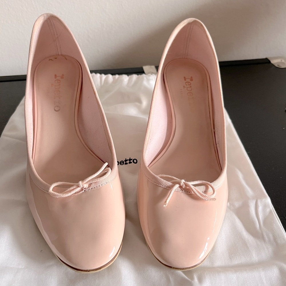 Repetto Paris pink pumps with gold heel sz EU 39